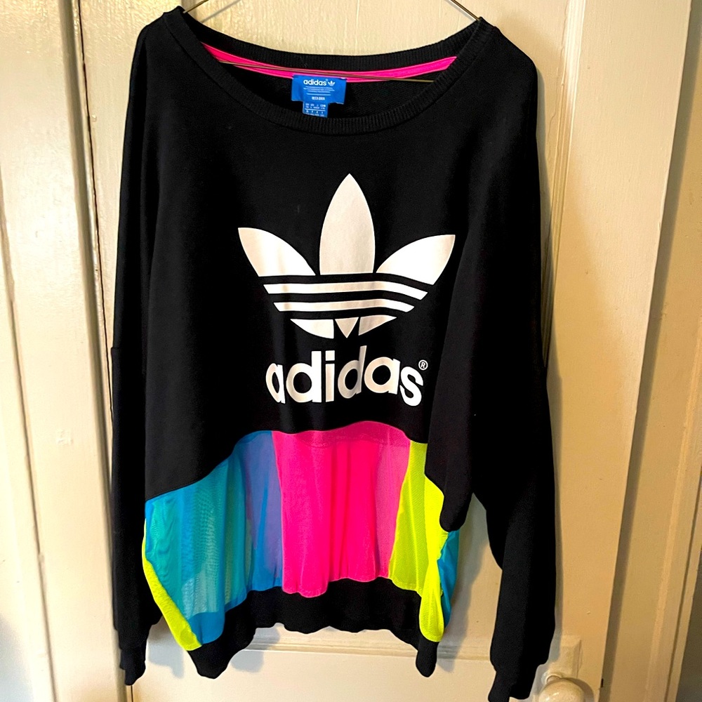 🆕 Adidas sweater with Mesh at bottom